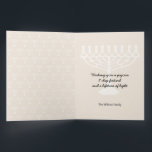 Tarjeta Elegante Feliz Saludo Hanukkah<br><div class="desc">Arte digital</div>