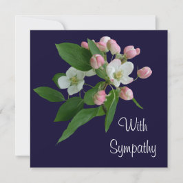 Tarjeta Elegante flor de flores de flores blancas simpatía