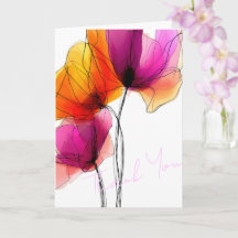 Elegante Floral Abstracto de Acuarela Personalizad