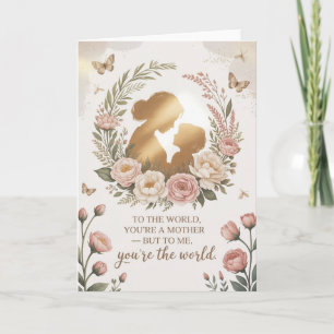Tarjeta Elegante Floral Día de la Madre