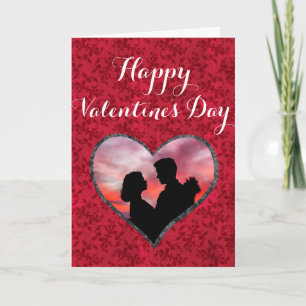 Tarjeta Elegante foto Personalizado Feliz Día de San Valen