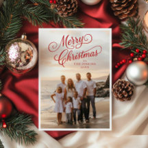 Elegante guión Feliz Festejo de Navidad