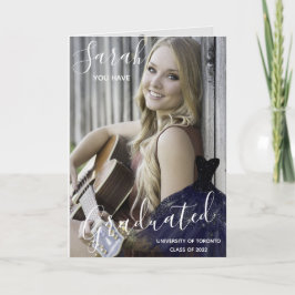 Tarjeta Elegante, Ha Graduado Collage de fotos