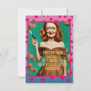 Tarjeta Elegante letra vintage   Cita divertida de mujer b