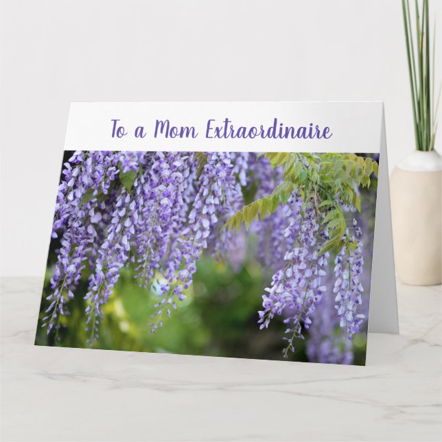 Tarjeta Elegante Madre Infinita Extraordinaria (Anverso)