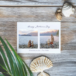 Tarjeta Elegante minimal 2 saludo del Día de la Madre