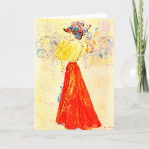 TARJETA ELEGANTE MODERNO CON UN ESPÍRITU ROJO DE HENRY SOM