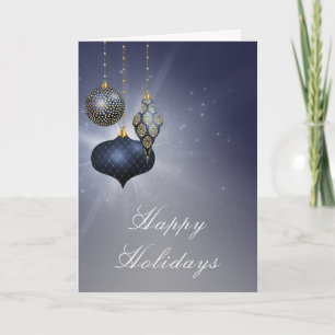 Tarjeta Elegante Navidades con logotipo corporativo de Orn