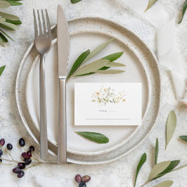 Tarjeta Elegante número de mesa de Boda al aire libre con 