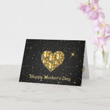 Elegante, Oro, Corazones, Noche Estrella