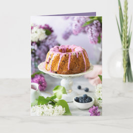 Tarjeta Elegante pastel de cumpleaños