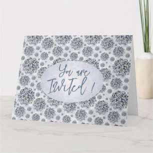 Tarjeta Elegante patrón de diamante en forma de estrella T