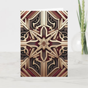 Tarjeta Elegante patrón geométrico moderno de estrellas