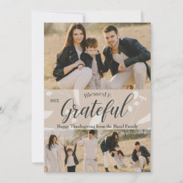 Tarjeta Elegante Personalizable clásico de Acción de Graci