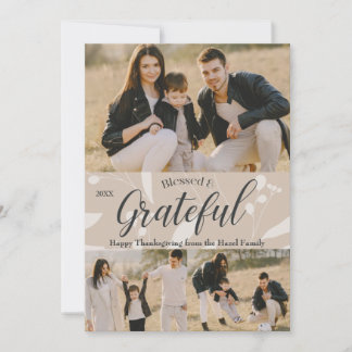 Tarjeta Elegante Personalizable clásico de Acción de Graci