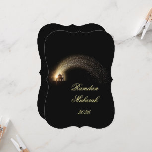 Tarjeta elegante personalizada Ramadan Mubarak 202