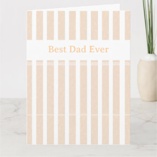 Tarjeta Elegante Personalizado Mejor Papá del Mundo con Ra