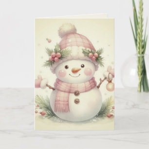 Tarjeta Elegante Princesa de Invierno Vintage Cuento de Ha