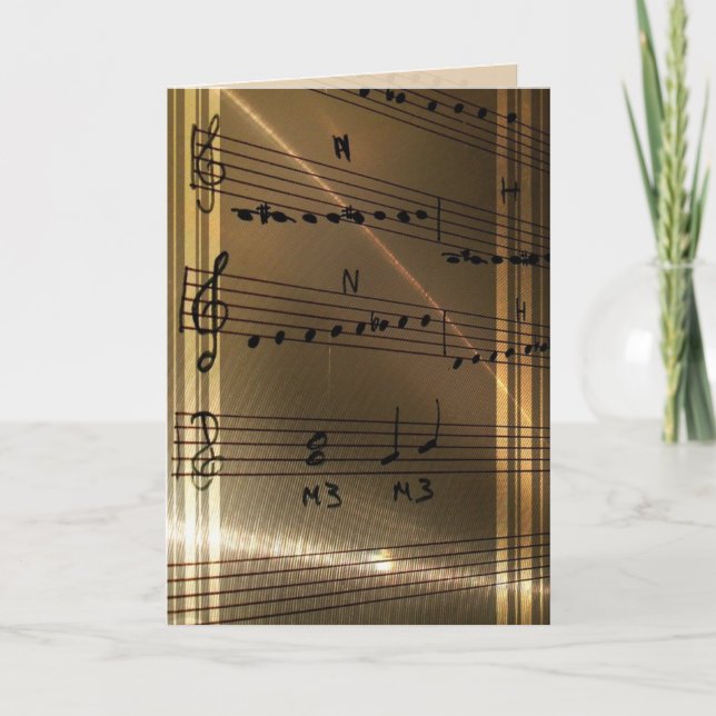 Tarjeta Elegante Profesor de Música Haydn Cita (Anverso)