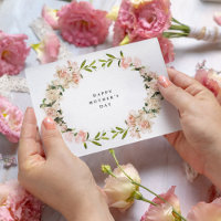 Elegante Rosa de inglés Wreath Photo Mother's Day