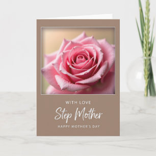 Tarjeta Elegante Rosa de Lunares