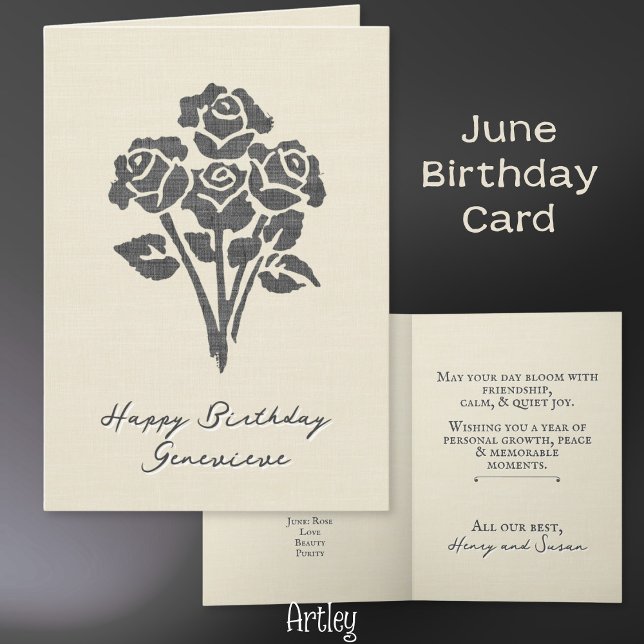 Tarjeta Elegante Rosa estampado Junio Ropa de flores de na (Subido por el creador)