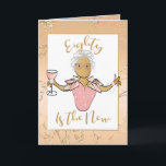 Tarjeta Elegante Rosa Gold 80th Birthday Card para ella<br><div class="desc">¿Esa persona Fabulosa está celebrando su cumpleaños número 80? Esta elegante tarjeta puede ser personalizada con su nombre y su saludo de cumpleaños!</div>