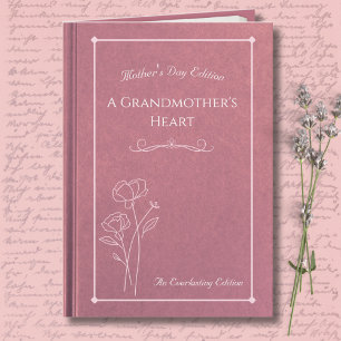 Tarjeta Elegante Rosa Libro de Historias del Día de la Mad