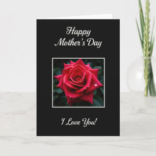Tarjeta Elegante Rosa Te Amo