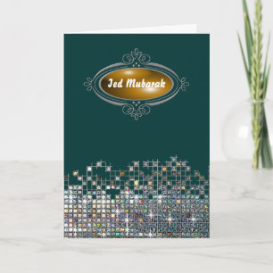 Tarjeta Elegante Sequin Ied Mubarak