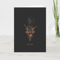 Elegante Silueta de Mujer de Flor Silvestre Minima