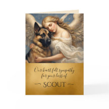 Elegante simpatía por la pérdida del pastor alemán