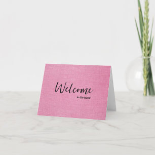Tarjeta Elegante simple personalizado Bienvenido al equipo