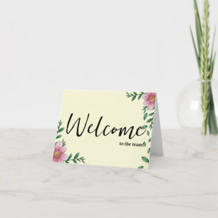 Tarjeta Elegante simple personalizado Bienvenido al equipo
