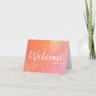 Tarjeta Elegante simple personalizado Bienvenido al equipo