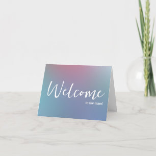 Tarjeta Elegante simple personalizado Bienvenido al equipo