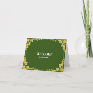 Tarjeta Elegante simple personalizado Bienvenido al equipo
