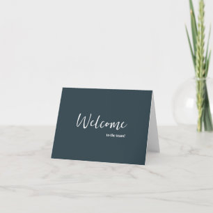Tarjeta Elegante simple personalizado Bienvenido al equipo
