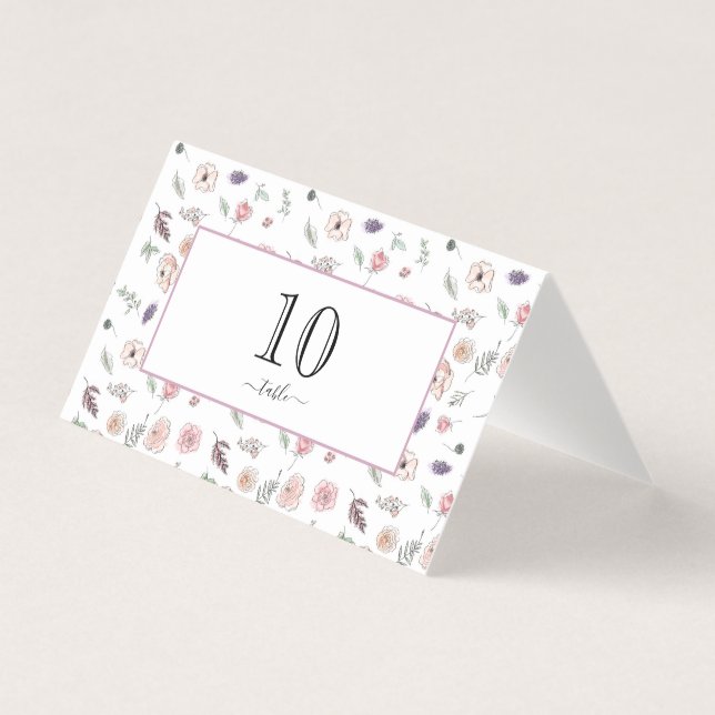 Tarjeta Elegante tabla de Boda verde botánico moderna y pl (Anverso)