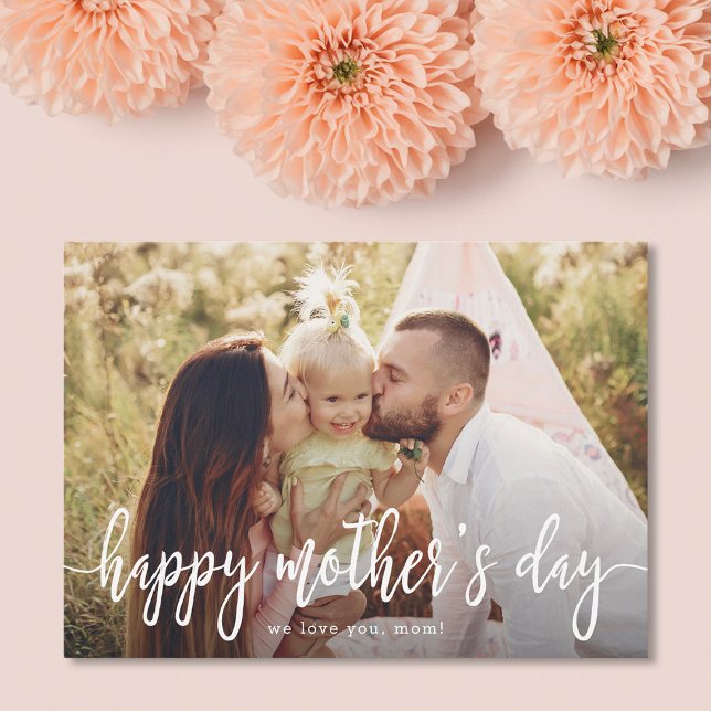 Tarjeta Elegante texto foto Día de la Madre (Subido por el creador)