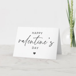 Tarjeta Elegante tipografía de guión del día de San Valent