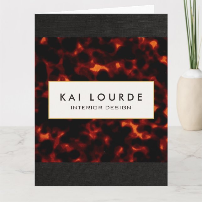 Tarjeta Elegante Tortoiseninfierno (Anverso)