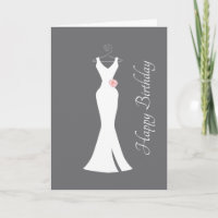 Elegante vestido blanco sobre gris - Cumpleaños co