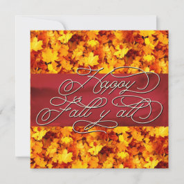 Tarjeta Elegante y acogedor Vibes de otoño citan Feliz oto