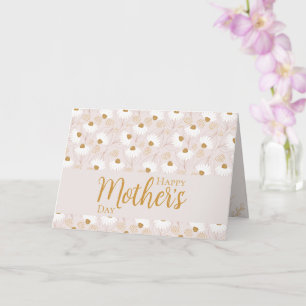 Tarjeta elegante y delicada de flores para el Día 