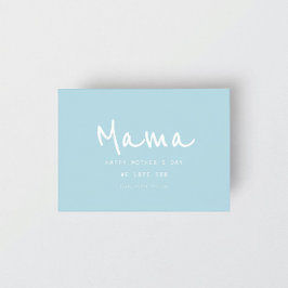 Tarjeta Elegante y minimalista Día de la Madre Moderna