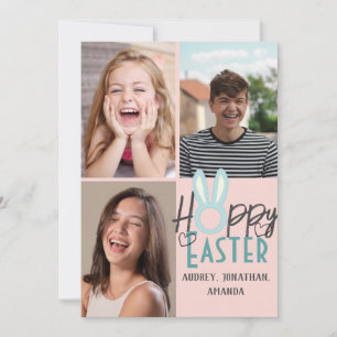 Tarjeta elegante y moderno de Pascua, colección de tres fo