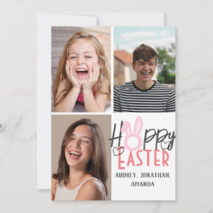 Tarjeta elegante y moderno de Pascua, colección de tres fo