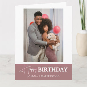 Tarjeta Elegante y simple caligrafía Aniversario elegante 