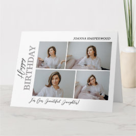 Tarjeta Elegante y simple cumpleaños moderno estilo 4 foto